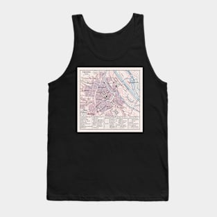 Vintage Map of Vienna Austria (1900) Tank Top